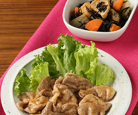 豚肉のすりおろし生姜焼き