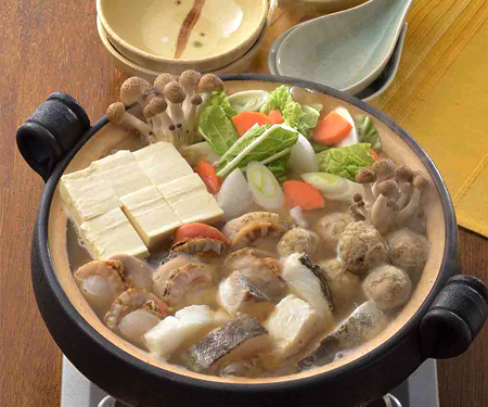 ポカポカ海鮮しょうが鍋